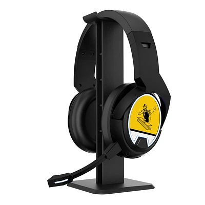 Pittsburgh Steelers Throwback Logo Wireless Bluetooth Gaming Headphones & Stand