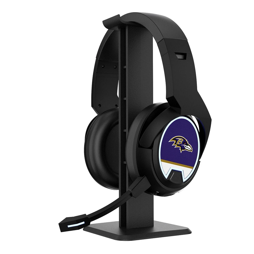 Baltimore Ravens Logo Wireless Bluetooth Gaming Headphones & Stand
