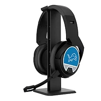 Detroit Lions Logo Wireless Bluetooth Gaming Headphones & Stand