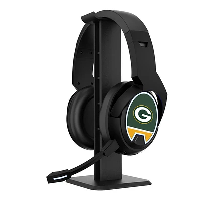Green Bay Packers Logo Wireless Bluetooth Gaming Headphones & Stand