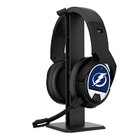 Tampa Bay Lightning Logo Wireless Bluetooth Gaming Headphones & Stand