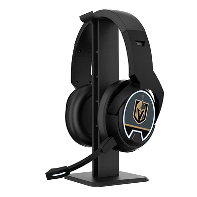 Vegas Golden Knights Logo Wireless Bluetooth Gaming Headphones & Stand