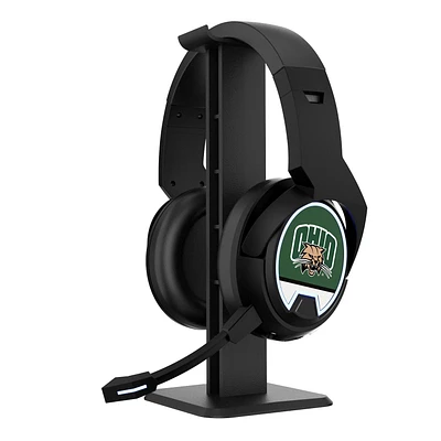Ohio Bobcats Logo Wireless Bluetooth Gaming Headphones & Stand