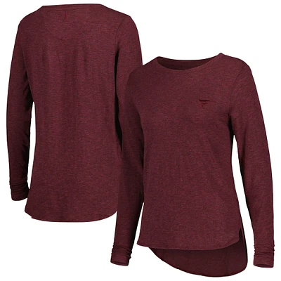 Women's johnnie-O Maroon Fanatics Corporate Addison Long Sleeve T-Shirt