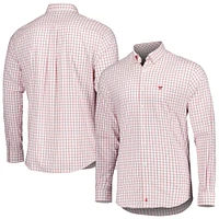 Men's johnnie-O Crimson Fanatics Corporate Signor Button-Up Shirt