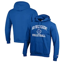 Men's Champion Royal Air Force Falcons Volleyball Icon Powerblend Pullover Hoodie