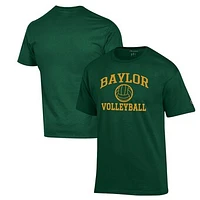 Men's Champion Green Baylor Bears Volleyball Icon Powerblend T-Shirt