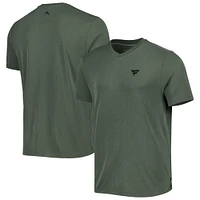 Men's Tommy Bahama Forest Green Fanatics Corporate Coastal Crest IslandZone V-Neck T-Shirt