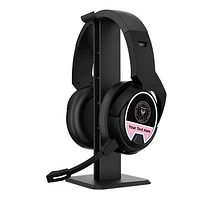 Inter Miami CF Personalized Stripe Wireless Gaming Bluetooth Headphones & Stand