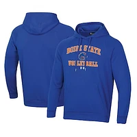 Men's Under Armour Royal Boise State Broncos Volleyball All Day Arch Fleece Pullover Hoodie