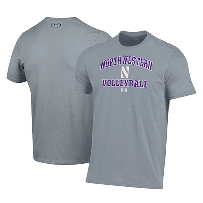Men's Under Armour Northwestern Wildcats Volleyball Arch Over Performance T-Shirt