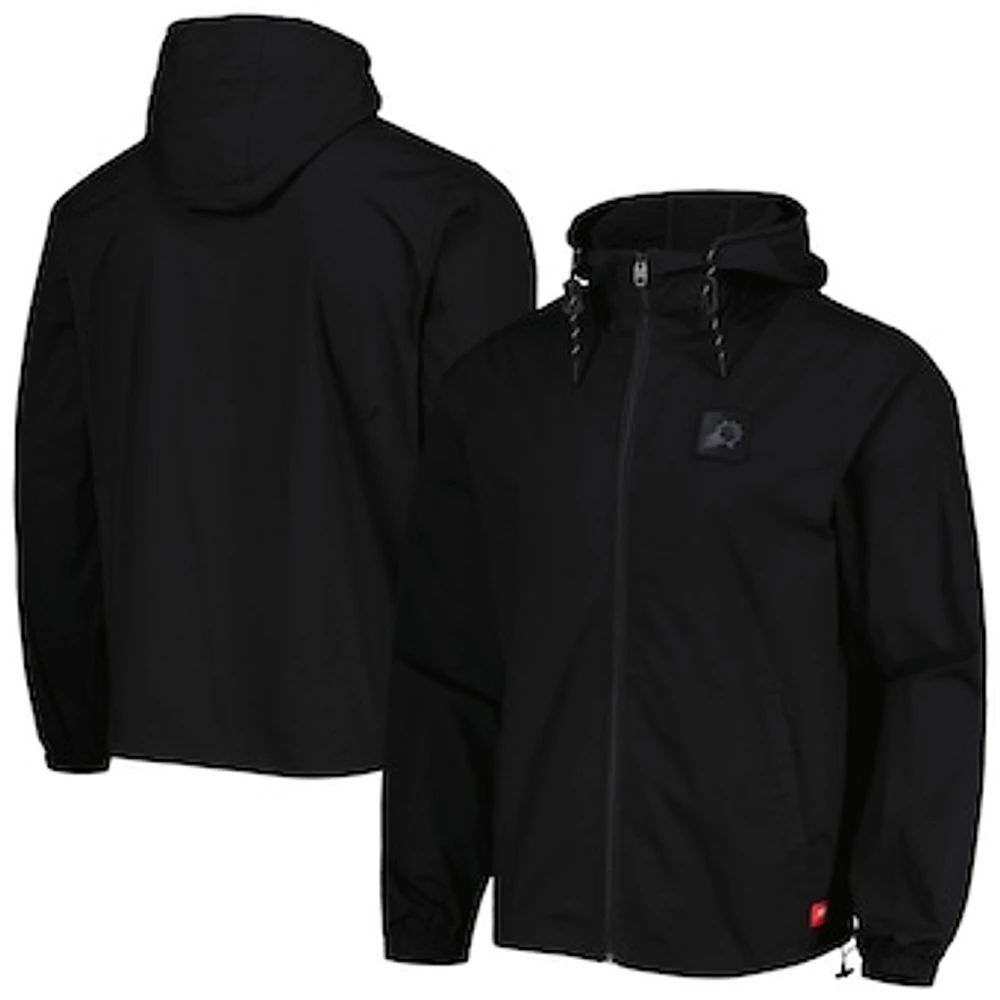 Men's Sportiqe Black Phoenix Suns Madera Ripstop Full-Zip Jacket