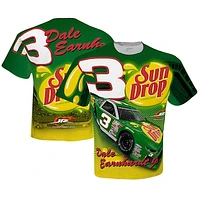 Men's JR Motorsports Official Team Apparel White Dale Earnhardt Jr. Sun Drop Total Print T-Shirt