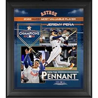 Houston Astros Jeremy Peña Framed 15" x 17" 2022 American League Championship Series MVP Collage