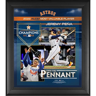 Houston Astros Jeremy Peña Framed 15" x 17" 2022 American League Championship Series MVP Collage