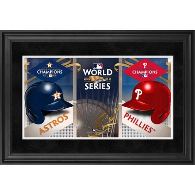 Houston Astros vs. Philadelphia Phillies Framed 10" x 18" 2022 World Series Matchup Panoramic