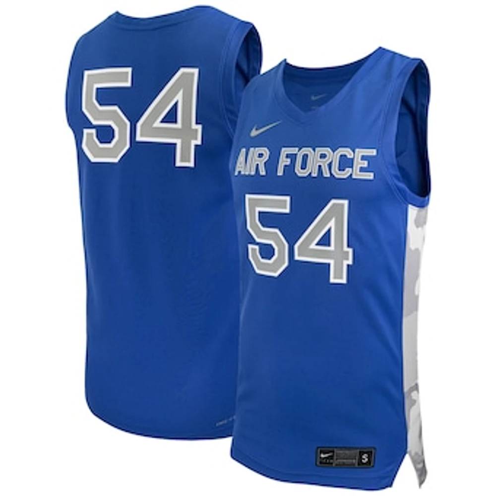 Men's Nike #54 Royal Air Force Falcons Replica Basketball Jersey