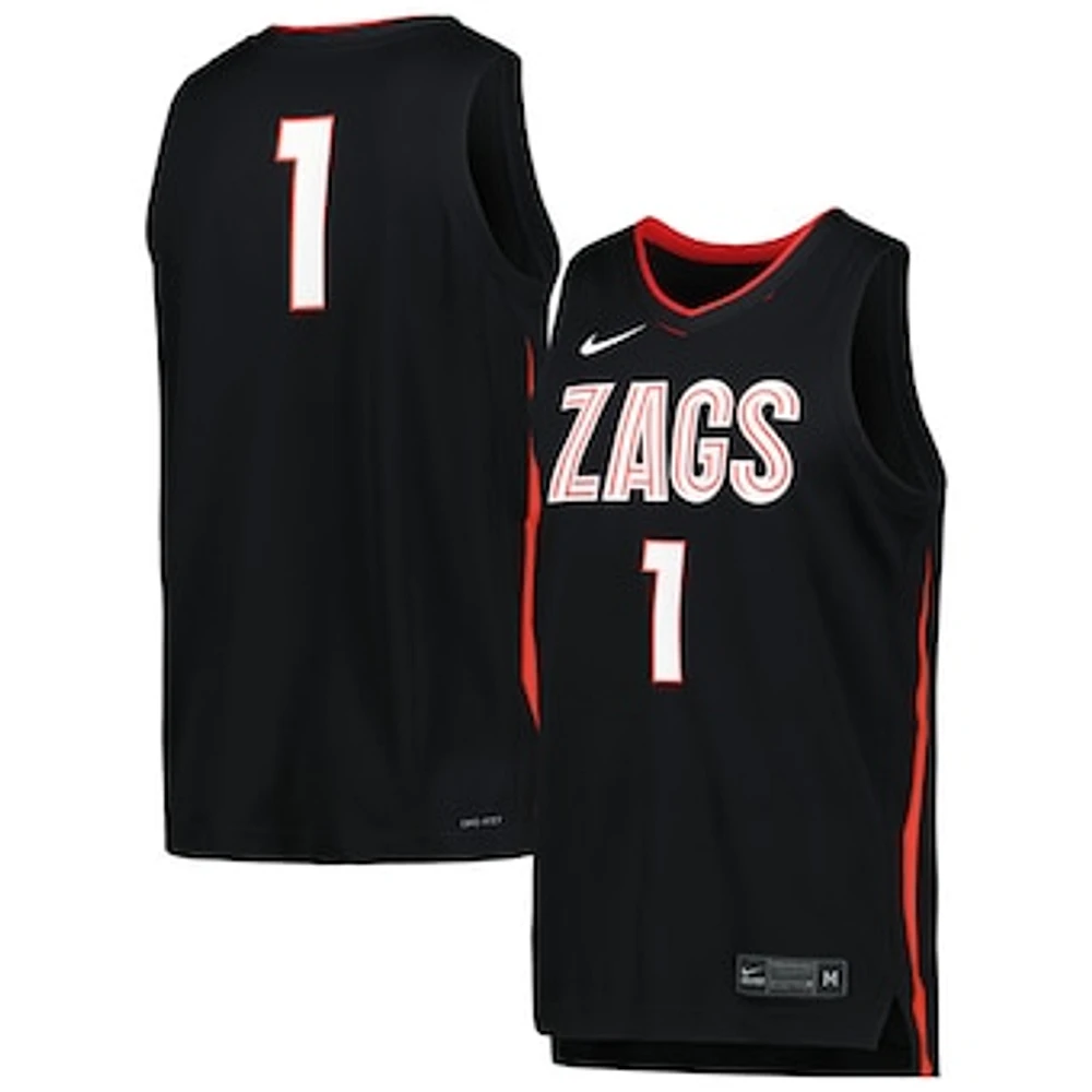 Men's Nike Black Gonzaga Bulldogs Icon Replica Basketball Jersey