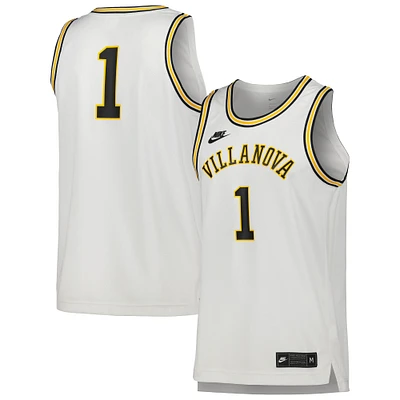 Men's Nike #1 White Villanova Wildcats Replica Basketball Jersey