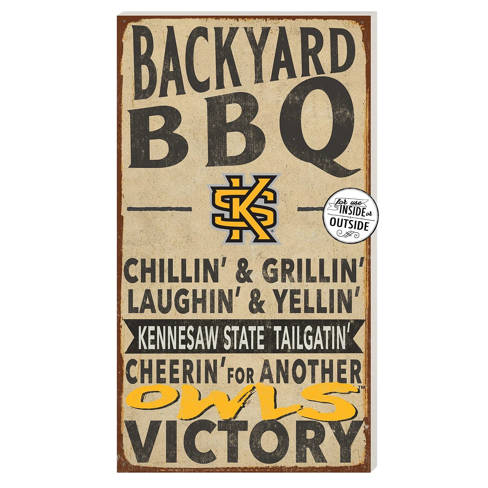 Kennesaw State Owls 11'' x 20'' Indoor/Outdoor BBQ Sign