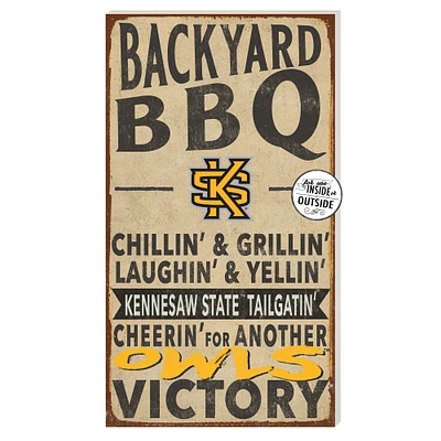 Kennesaw State Owls 11'' x 20'' Indoor/Outdoor BBQ Sign