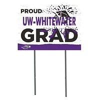 Wisconsin-Whitewater Warhawks 18'' x 24'' Proud Grad Yard Sign
