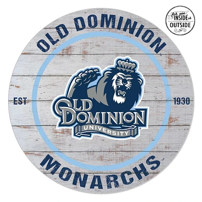 Old Dominion Monarchs 20'' x 20'' Indoor/Outdoor Weathered Circle Sign