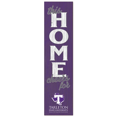 Tarleton State Texans 12'' x 48'' This Home Leaning Sign