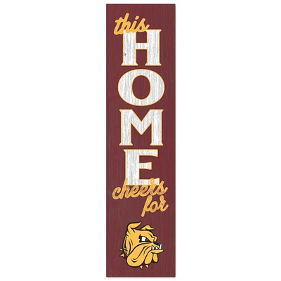 Minnesota Duluth Bulldogs 12'' x 48'' This Home Leaning Sign