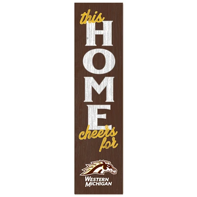 Western Michigan Broncos 12'' x 48'' This Home Leaning Sign