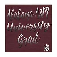 Alabama A&M Bulldogs 10'' x 10'' Grad Plaque