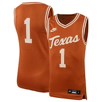 Youth Nike #1 Texas Orange Longhorns Icon Replica Basketball Jersey