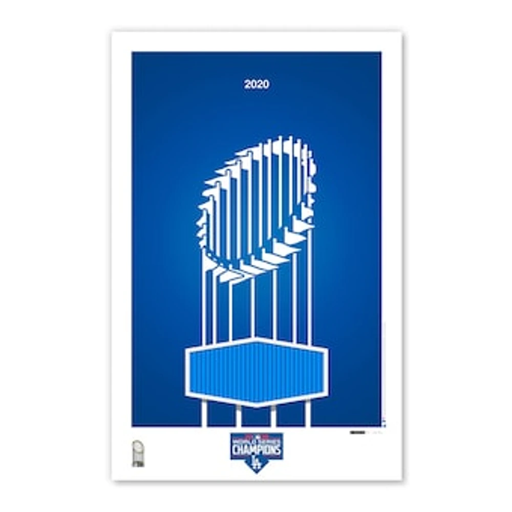 Los Angeles Dodgers 2020 World Series Champions 11'' x 17'' Minimalist Poster Art Print