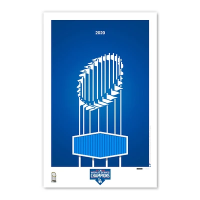 Los Angeles Dodgers 2020 World Series Champions 11'' x 17'' Minimalist Poster Art Print