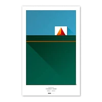 Boston Red Sox Fenway Park 11'' x 17'' Green Monster Minimalist Stadium Poster Art Print