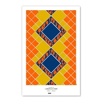 Detroit Tigers Comerica Park 11'' x 17'' Minimalist Stadium Poster Art Print