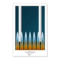 Kansas City Royals Kauffman Stadium 11'' x 17'' Fountain Minimalist Stadium Poster Art Print