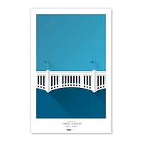 New York Yankees Yankee Stadium 11'' x 17'' Minimalist Stadium Poster Art Print