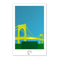 Pittsburgh Pirates PNC Park 11'' x 17'' Minimalist Stadium Poster Art Print