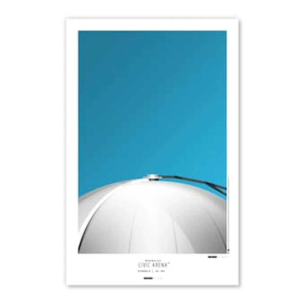 Pittsburgh Penguins Civic Arena 11'' x 17'' Minimalist Stadium Poster Art Print