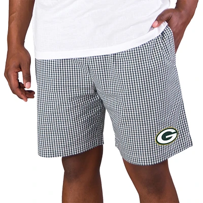 Men's Concepts Sport Green/White Green Bay Packers Tradition Woven Jam Shorts