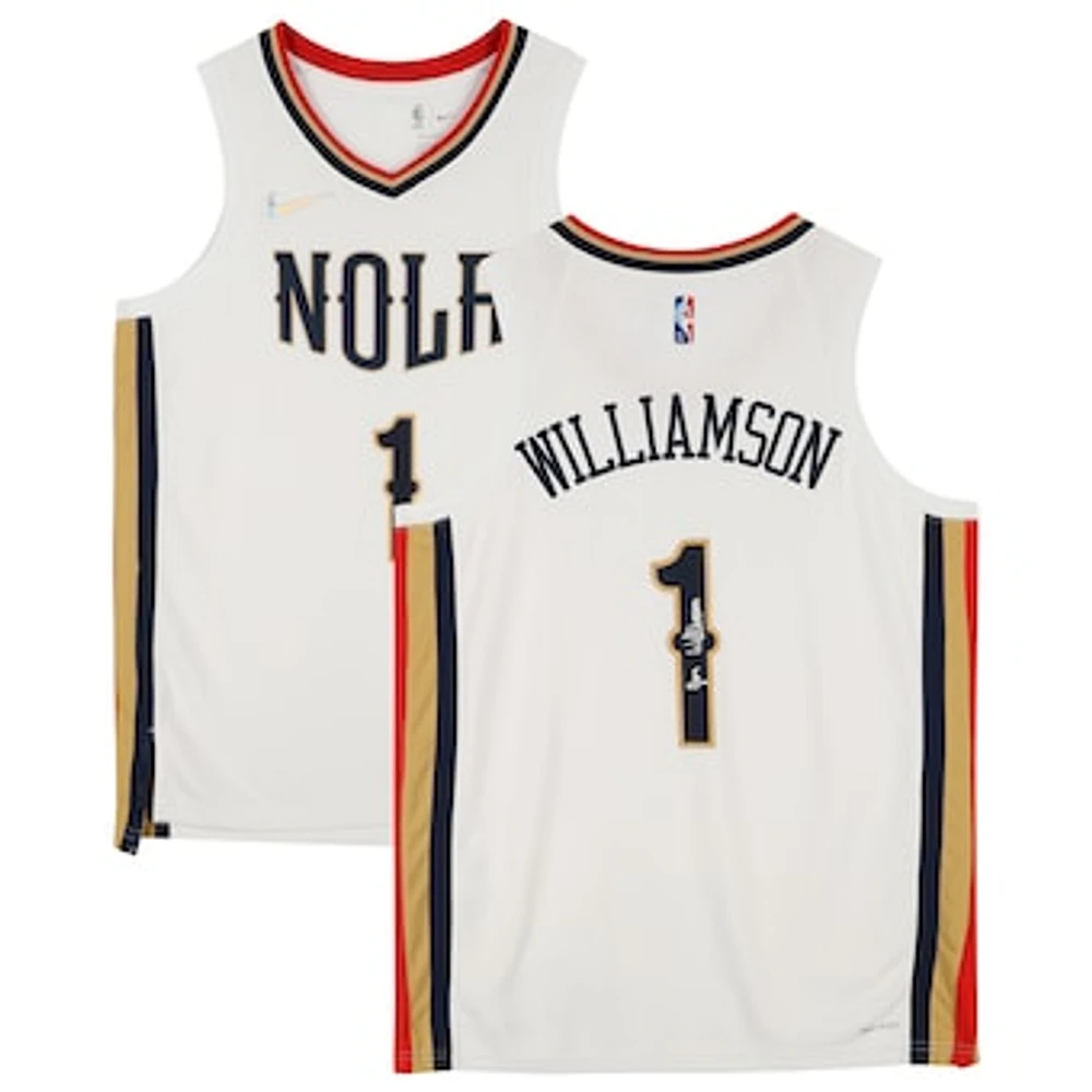 Zion Williamson White New Orleans Pelicans Autographed Nike 2021-22 Mixtape Swingman Jersey