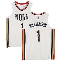 Zion Williamson White New Orleans Pelicans Autographed Nike 2021-22 Mixtape Swingman Jersey