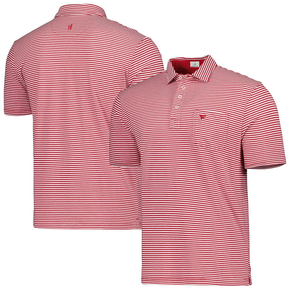 Men's johnnie-O Crimson Fanatics Corporate Nelly Polo