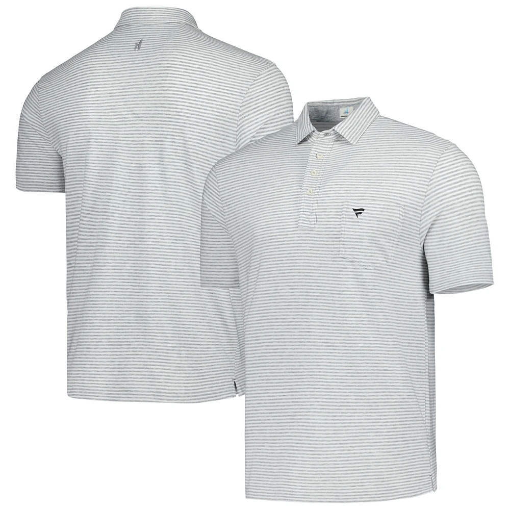 Men's johnnie-O Heather Gray Fanatics Corporate Nelly Polo