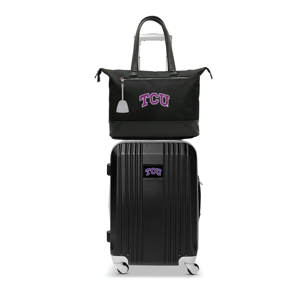 MOJO TCU Horned Frogs Premium Laptop Tote Bag and Luggage Set