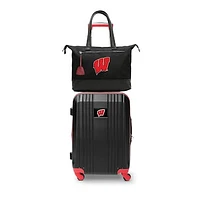 MOJO Wisconsin Badgers Premium Laptop Tote Bag and Luggage Set