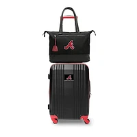 MOJO Atlanta Braves Premium Laptop Tote Bag and Luggage Set