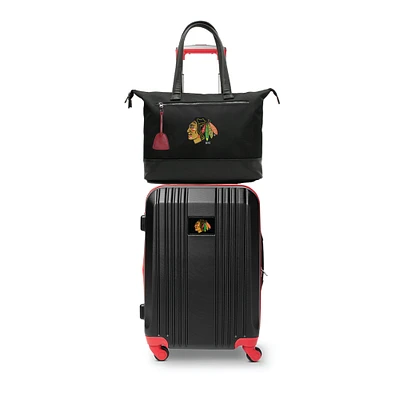 MOJO Chicago Blackhawks Premium Laptop Tote Bag and Luggage Set