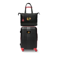 MOJO Chicago Blackhawks Premium Laptop Tote Bag and Luggage Set